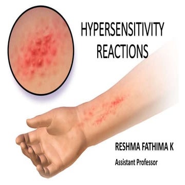 Hypersensitivity reactions