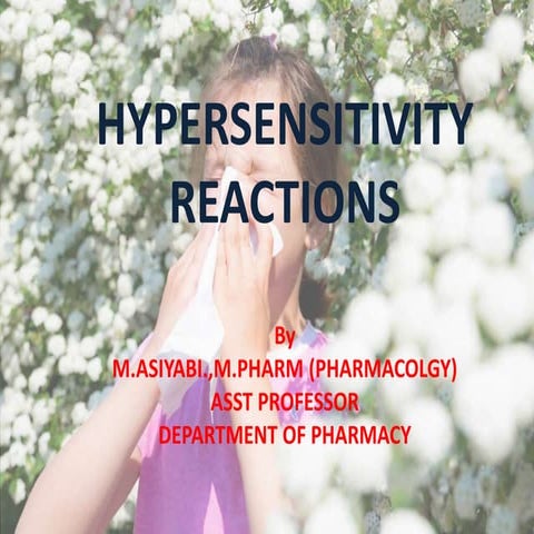 Hypersensitivity reactions