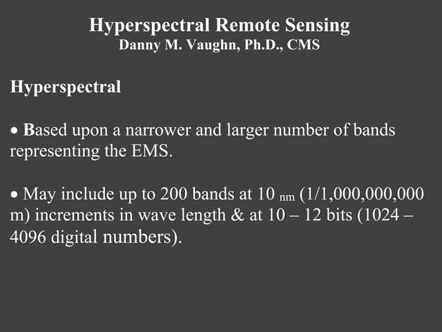 Hyperspectral Ppt Hyperspectral Ppt