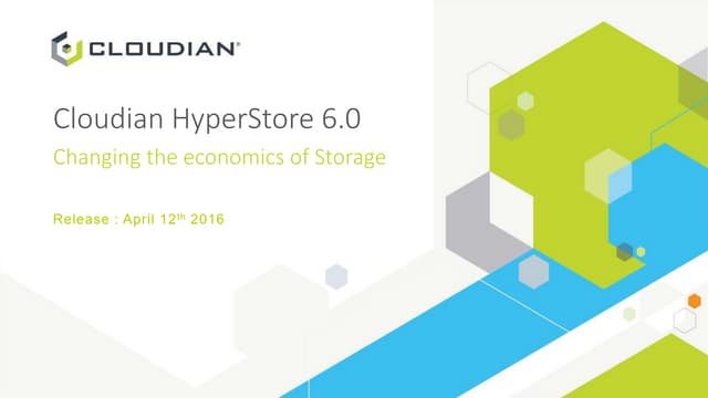 Introducing Cloudian HyperStore 6.0