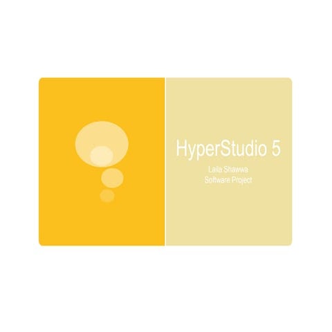 HyperStudio 5 Software Project