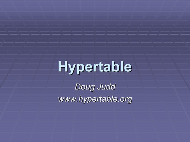 Hypertable