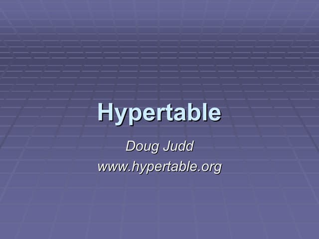 Hypertable Nosql