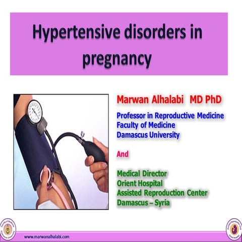 Hypertensive disorders in pregnancy