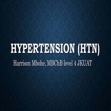 Hypertension by Harrison Mbohe