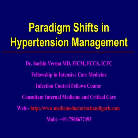 Hypertension management
