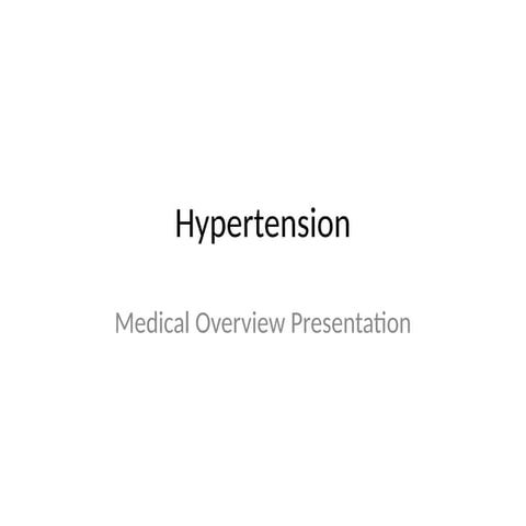 Hypertension_Presentation that can be taught to students | PPTX