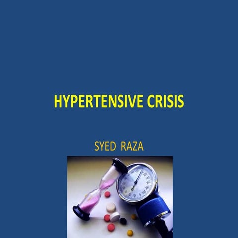 Hypertensive crisis