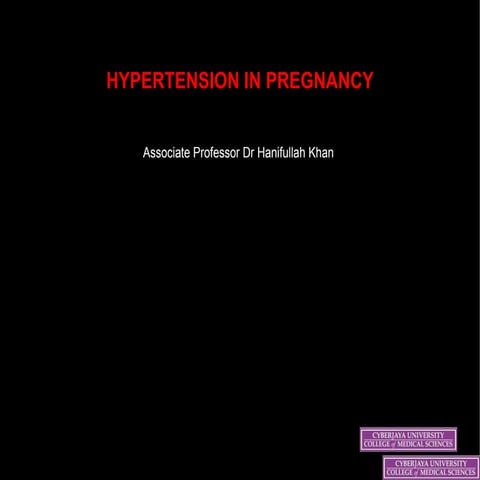 Hypertensive disorders in Pregnancy