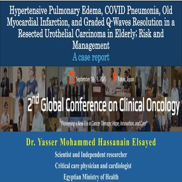 Hypertensive Pulmonary Edema, COVID Pneumonia, Old Myocardial ...