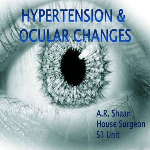 Hypertension and ocular changes
