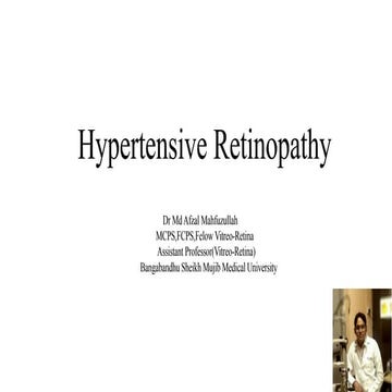 Hypertensive retinopthy