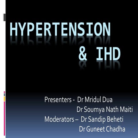 Hypertenson and IHD