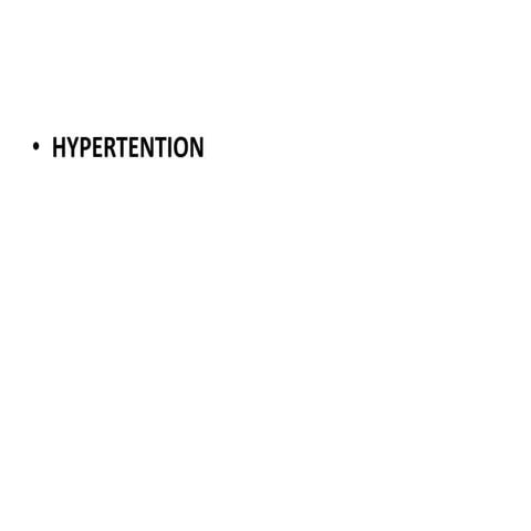 hypertention.ppt how to diagnose and management