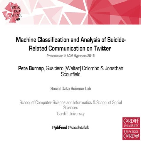 Suicide Analysis and Prevention Application using Machine Learning ...