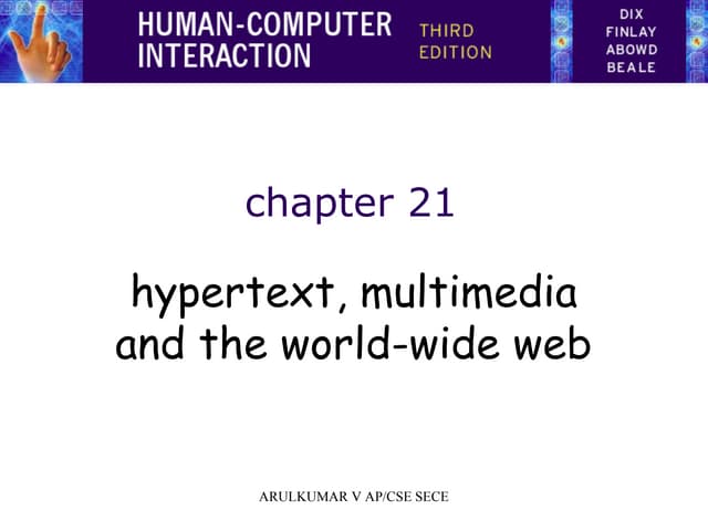 Hypertext, multimedia and www