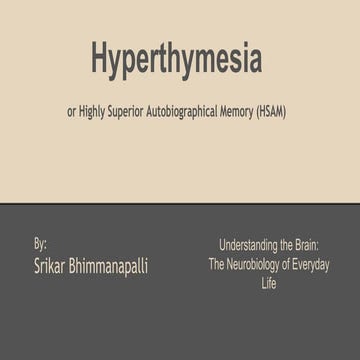Hyperthymesia