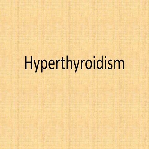 Hyperthyroidism
