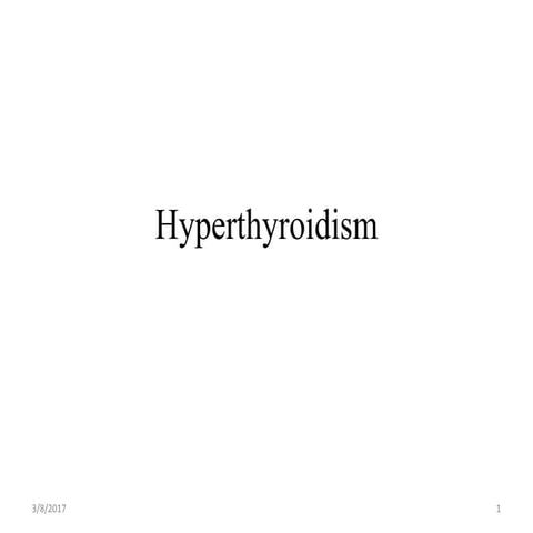 Hyperthyroidism