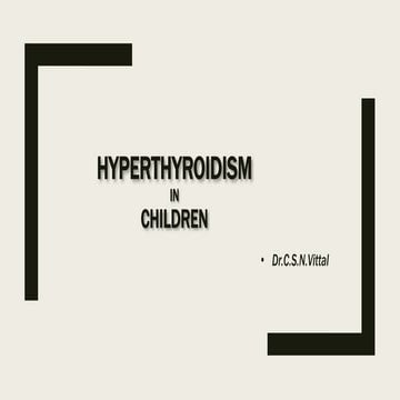 Hyperthyroidism in children