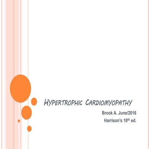 HOCM Hypertrophic cardiomyopathy | PPT