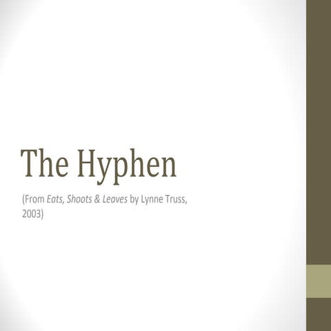 Hyphens EOC Review 