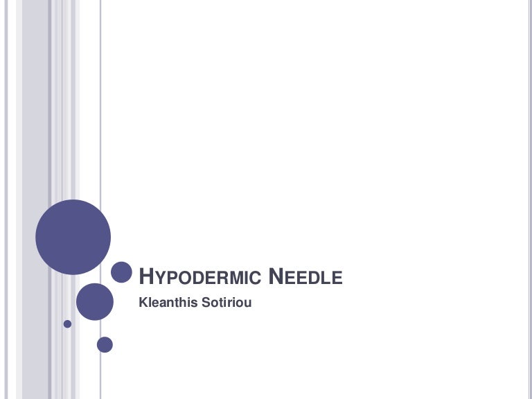 hypodermic needle theory