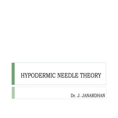 Hypodermic needle theory