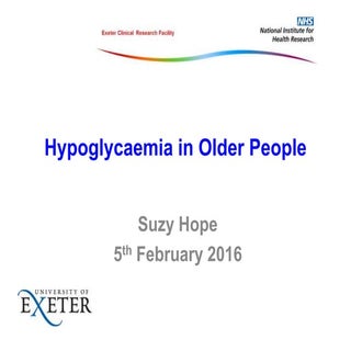 Hypoglycaemia in older people