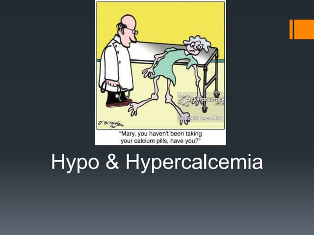 Hypocalcemia | PPTX