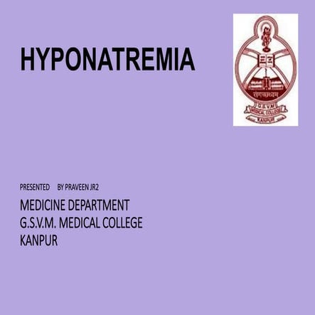 Hyponatremia (1)