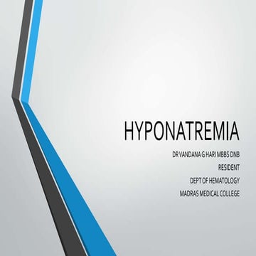 Hyponatremia 
