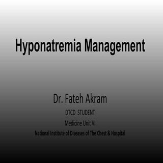 Hyponatremia by akram
