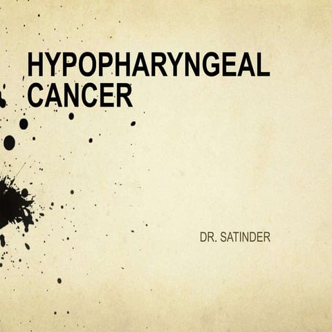 Hypopharyngeal cancer 