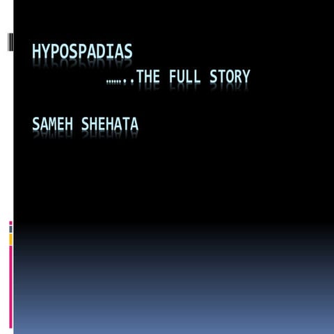 Hypospadias student