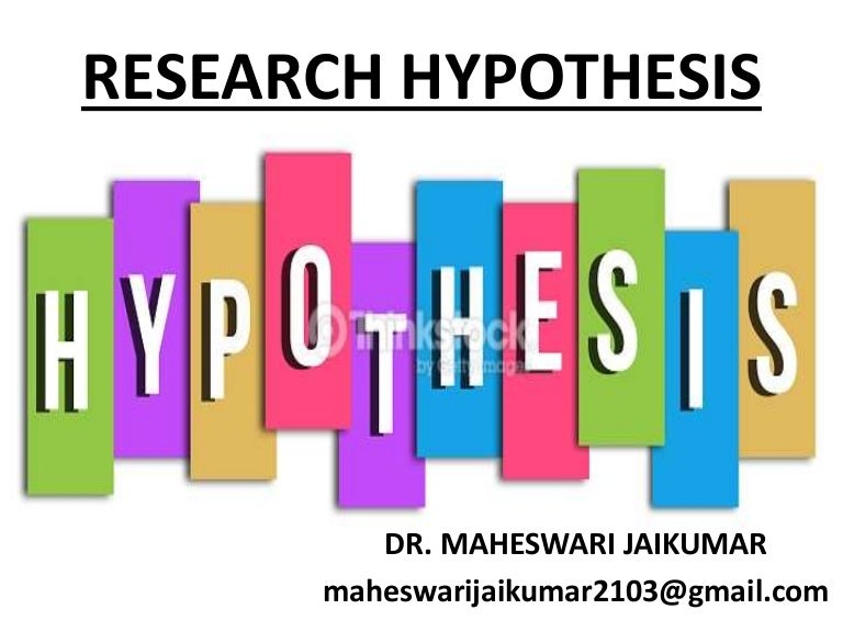 RESEARCH HYPOTHESIS