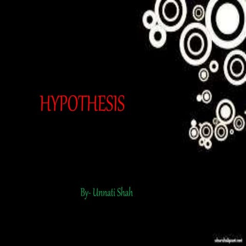 Hypothesis