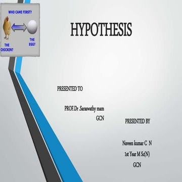 Hypothesis