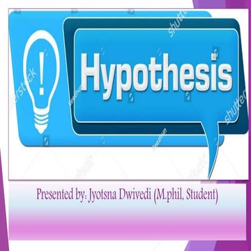 Hypothesis