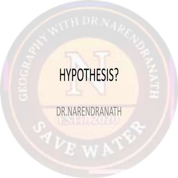 How to write Research HYPOTHESIS your Thesis