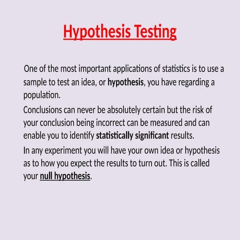 Edexcel Hypothesis Testing A-Level Statistics