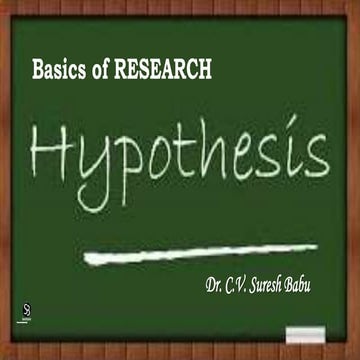 Introduction to Hypothesis
