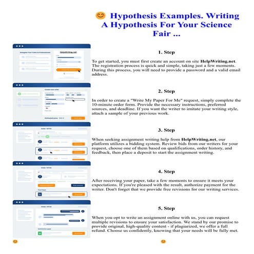 Hypothesis Examples. Writing A Hypothesis For Your Science Fair | PDF