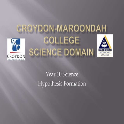 Hypothesis formation