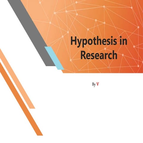 Hypothesis in research by v