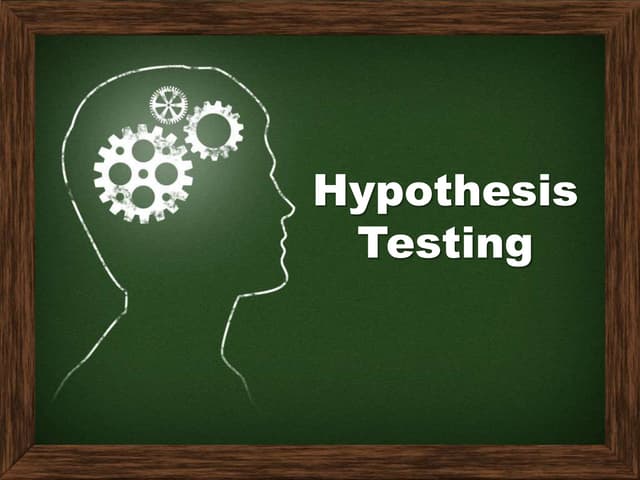 Hypothesis testing