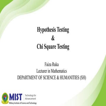Comprehensive Guide to Hypothesis Testing and Chi Square Analysis in ...