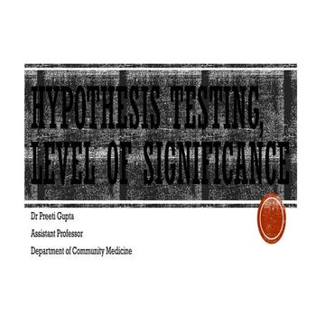 Hypothesis testing LOS,DoF.pptx forekjejj