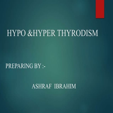 Nursing diagnosis for hyper&hypo thyroidism