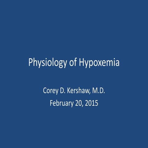 Hypoxemia for residents, 2 19-15